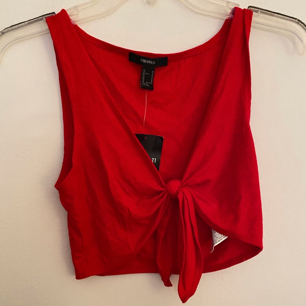 Forever 21 red crop top